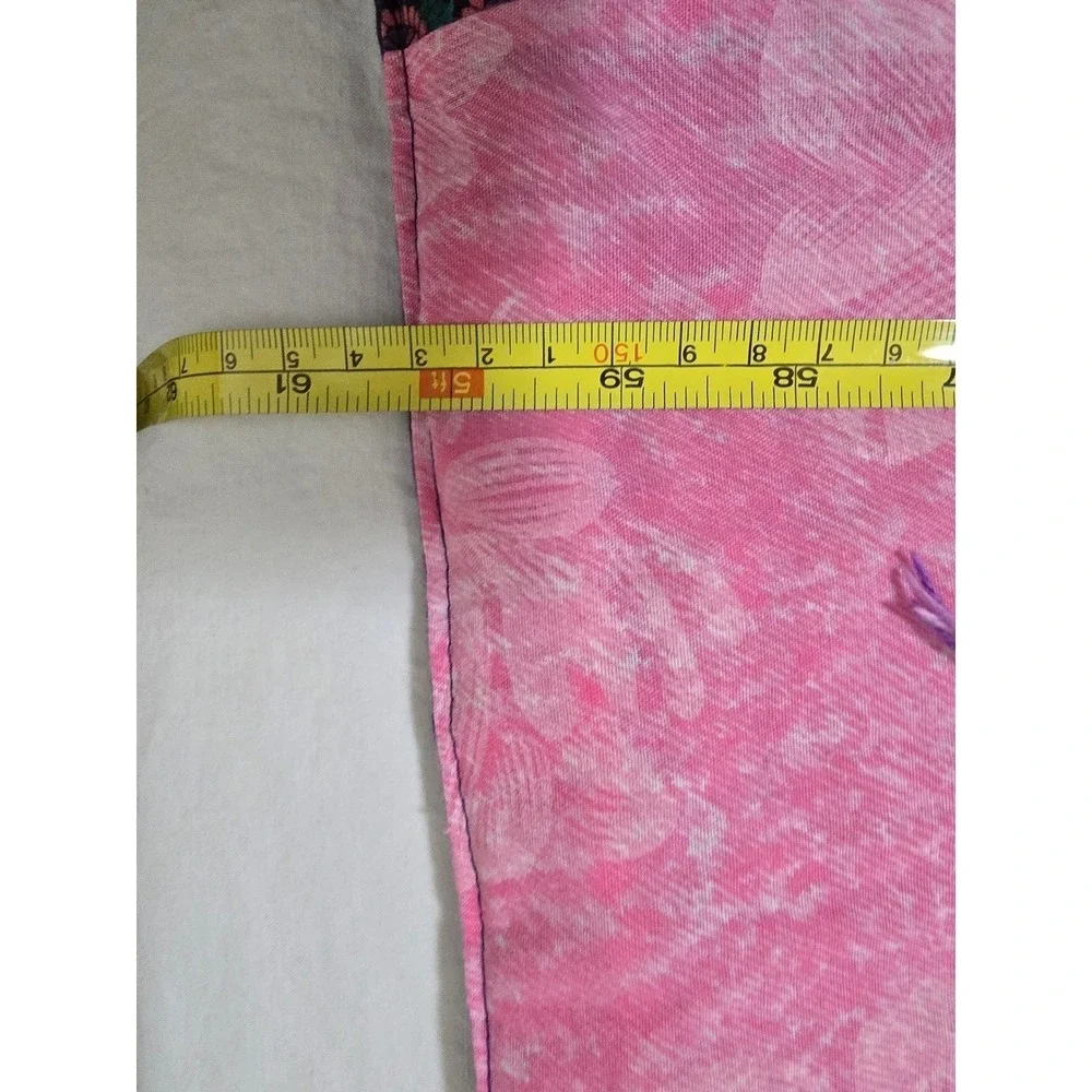 Handmade Patchwork Quilt Queen Cozy Pink‎ Blue Purple Cozy Throw Blanket /0193